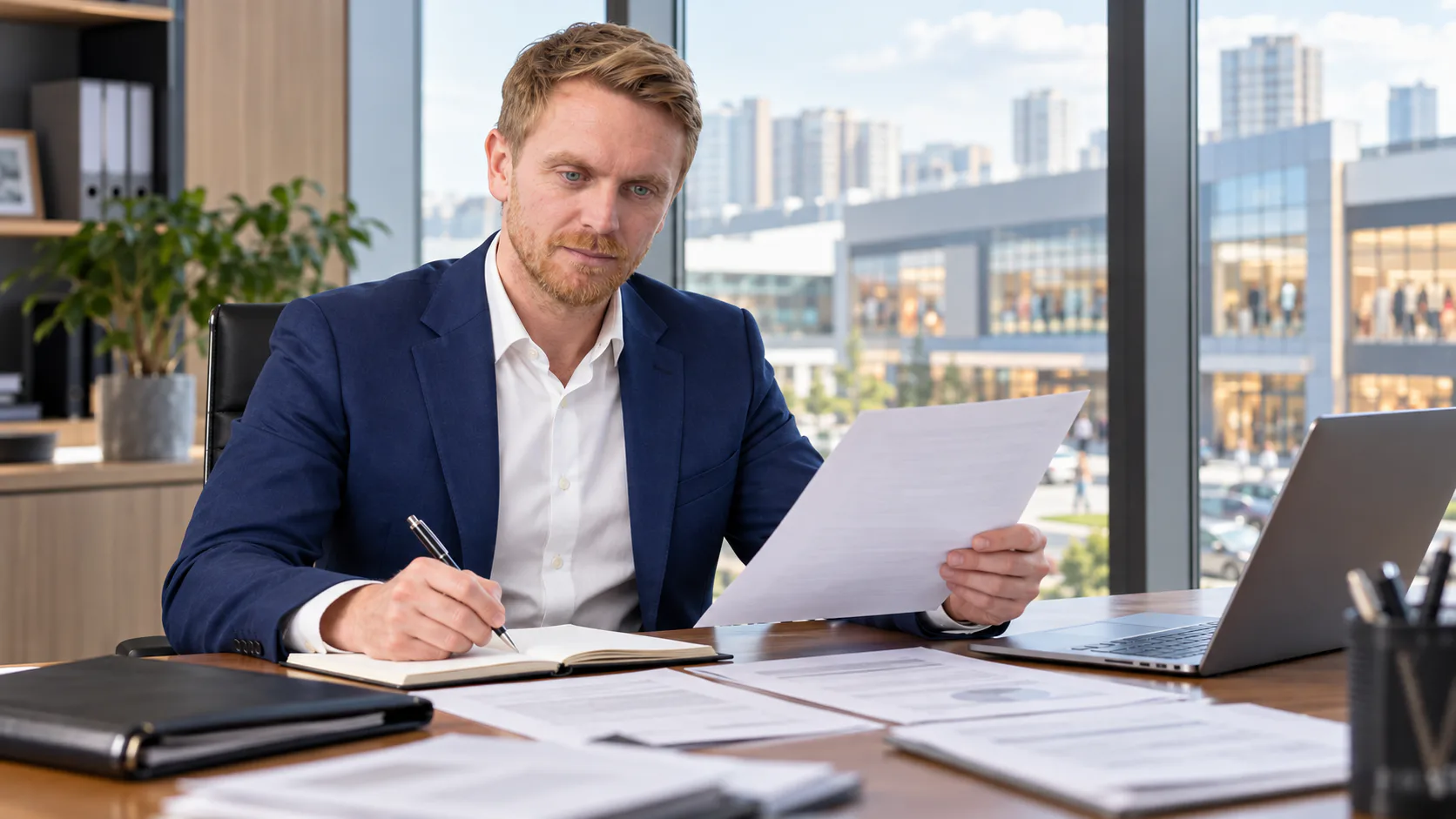 Эксперт проверяет документы для разработки паспорта безопасности торгового объекта по Постановлению №1273.